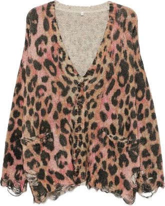 R13 Leopard-print Cardigan