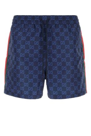 Gucci Printed Polyester Swimming Shorts
