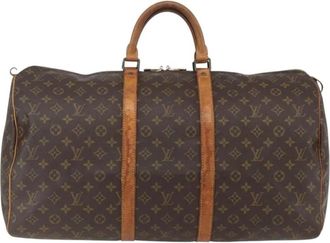 Louis Vuitton Pre-owned Weekend Bags, female, Brown, Size: ONE SIZE Pre-owned Keepall Travel Bag