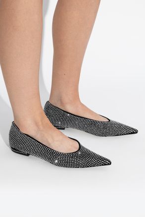 Rotate Ballet Flats With Shimmering Sequins, Womens, Black