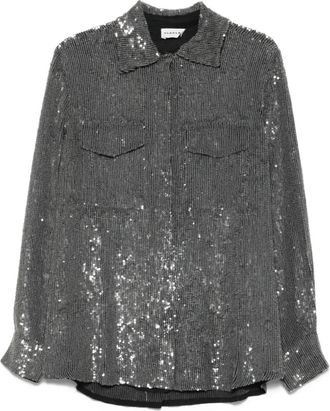 P.A.R.O.S.H. Camicia con paillettes - Grigio