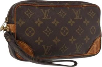 Louis Vuitton Pre-owned Clutches, female, Brown, Size: ONE SIZE Pre-owned Canvas Clutch