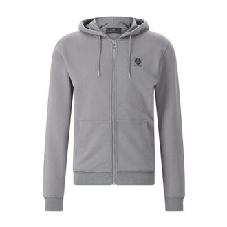 Belstaff Zip-through Sweatvest - Heren - Sweatshirts & Hoodies - Grijs - Maat: XL Katoen