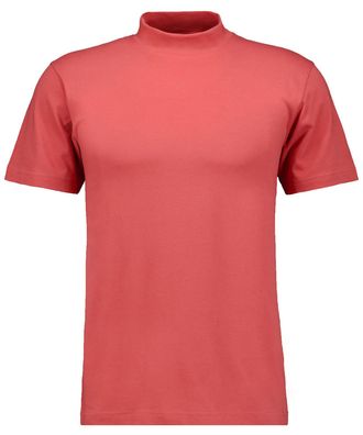Ragman Stehkragenshirt RAGMAN, Herren, Gr. 6XL, rot (lachs, 540), Baumwolle, regular fit, hoch geschlossener Ausschnitt, Shirts Stehkragenshirt