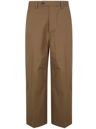 Comme Des Gar&ccedil;ons Cotton Wide Straight Leg Trousers