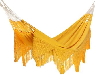 Hamac del sol Hamaca individual colombia macram&eacute; - ocre - 150 x 350 cm