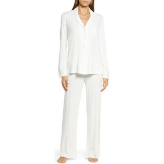 SKIMS Soft Lounge Rib Sleep Set in Marble at Nordstrom, Size X-Large