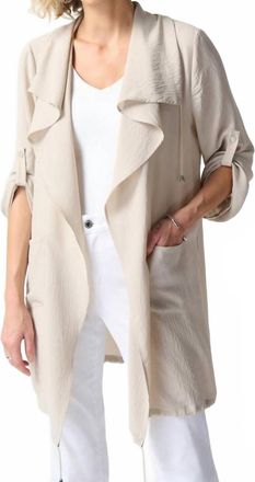 Joseph Ribkoff Drapey Cardigan In Moonstone