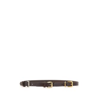 Etro Etro, Belts, female, Brown, Size: 85 CM Leather Belt with Buckles