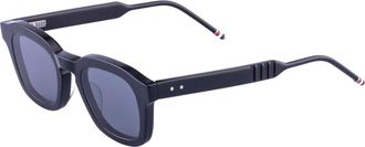 Thom Browne Acetate Rechthoekige Zonnebril - unisex - Accessoires - Zwart - Maat: 48 MM