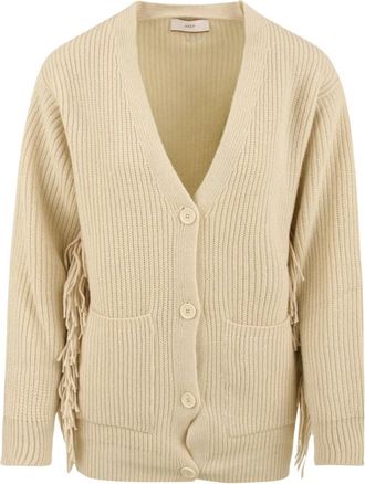 Akep Cob stitch Gebreid Vest - Dames - Vesten - Wit - S - Wol - Truien & Vesten