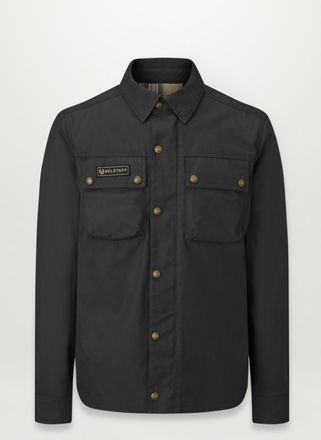 Belstaff Mansion Motorcycle Shirt Mens Cotton Canvas Black Size 3XL
