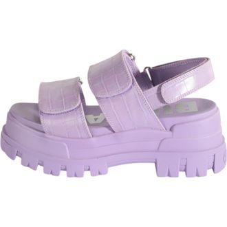 Buffalo Aspha Snd Platform Sandal in Croco Lavender at Nordstrom, Size 37