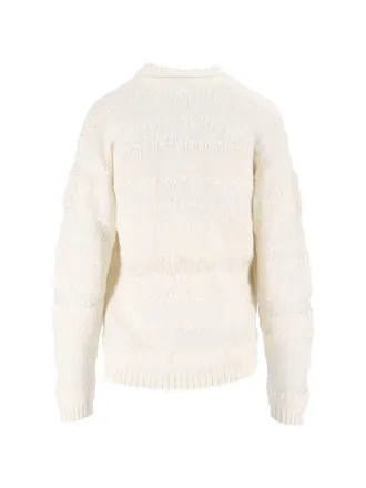 Fabiana Filippi Sequin-Embellished Wool Sweater - Cream