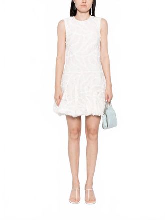 SIMKHAI Vallan Sleeveless Mini Dress In White
