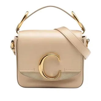 Chlo&eacute; Pre-owned Satchel tas - Dames - Pre-owned - Beige - Maat: ONE Size Zijde