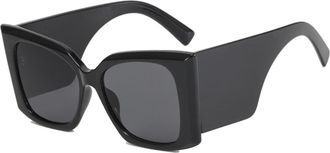 Generic Mens And Womens Large Frame Sunglasses Outdoor Vacation Driving Sun Glasses(Black)