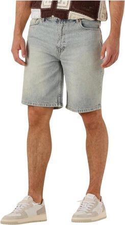 Woodbird Heren, Korte broeken, Blauw, Maat: W28 Denim