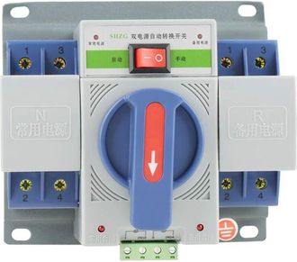 OEM Conmutador De Transferencia Autom&aacute;tica Inteligente Con Doble Fuente De Alimentaci&oacute;n (220v 63a 2p), A