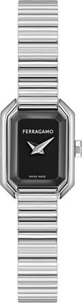 Ferragamo Crystal Petite Bracelet Watch, 15mm x 20mm in Stainless Steel at Nordstrom