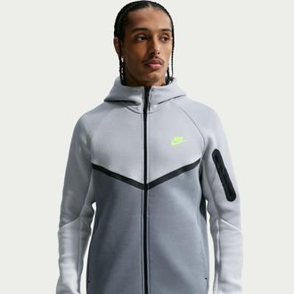 Nike Mens Tech Fleece Windrunner Full-Zip Jacket in Grey | HV0949-077
