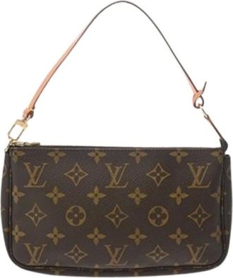Louis Vuitton Pre-owned Shoulder Bags, female, Brown, Size: ONE SIZE Pre-owned Pochette Pouch