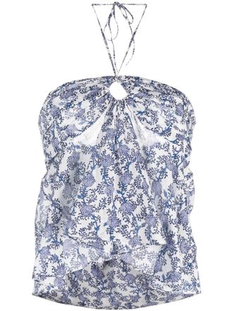 Isabel Marant Blouse met bloemenprint - Wit