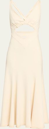 Paco Rabanne Plunging Strappy Cutout Midi Tank Dress