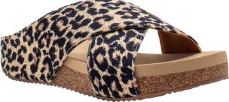 Volatile Womens Ablette Sandal In Leopard Linen