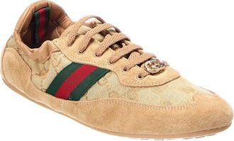 Gucci Gg Supreme Canvas & Leather Sneaker