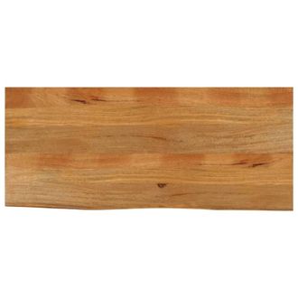Berkfield Home Table Top Live Edge 140x60x2.5 cm Solid Wood Mango in Brown
