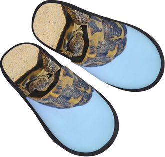 Generic Cotton Slippers Tortoise Beach Blue Sea Soft Shoes Anti-Skid Slippers For Home Outdoor Winter L