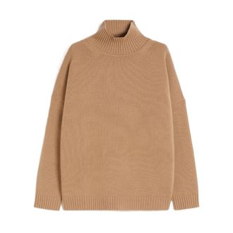 Max Mara Dames, Truien, Bruin, Maat: XS Wol