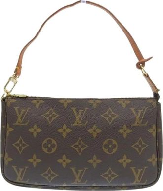 Louis Vuitton Pre-owned Vintage Schoudertas - Dames - Vintage Schoudertas - Bruin - ONE Size - Leer - Vintage