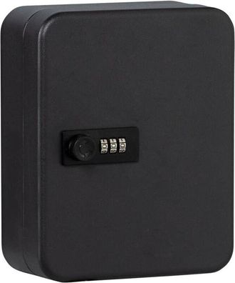 OEM Caja Para Llaves Con Cerradura, C&oacute;digo Digital, 20 Ganchos Numerados, Chapa De Acero, Negro Mate