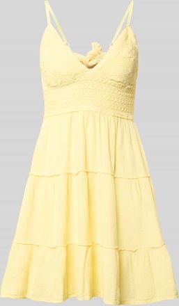 Apricot Minikleid mit r&uuml;ckseitigem Cut Out in Hellgelb, Gr&ouml;&szlig;e XXL