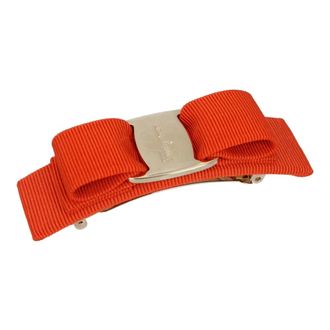 Ferragamo Accessoires, Dames, Oranje, ONE Size, Stoffen Haarstrik