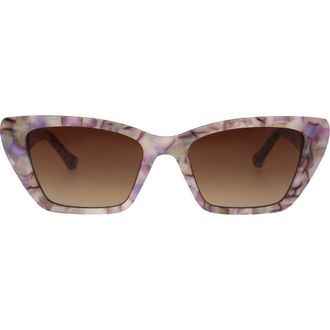Florence By Mills 53mm Cat Eye Sunglasses in Pearl Pink Marble at Nordstrom Rack