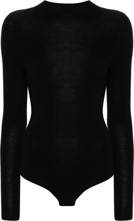 Eric Bompard knitted bodysuit - women - Cashmere/Silk - M - Black