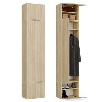 Topeshop Haga 1sz - 1x Armario - Estantes - 50x35x238 Cm - Roble Sonoma