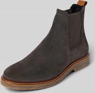 Marc O'Polo Chelsea Boots aus echtem Veloursleder Modell LINUS 4B in Anthrazit, Größe 40