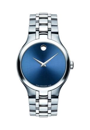 Movado 0606369 Mens Classic Watch - Silver - One Size