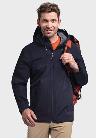 Sch&ouml;ffel Outdoorjacke SCH&Ouml;FFEL 2L Jacket Ankelspitz M, Herren, Gr. 46, blau (8820, blau), Oberstoff: Aussenseite: 100% Polyester Futter: 100% Polyester, regula