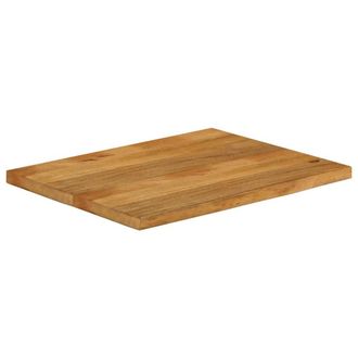 Berkfield Home Table Top Live Edge 90x60x3.8 cm Solid Wood Mango in Brown