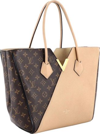Louis Vuitton Brown Monogram Canvas & Leather Kimono MM (Authentic Pre-Loved)