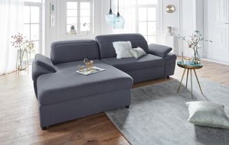 Exxpo Sofa Fashion Ecksofa »Kyoto, inkl. Kopfteil- und Armteilverstellung, hoher Sitzkomfort« wahlweise mit Bettfunktion und Bettkasten, hochwertige Bezüge, L-Form