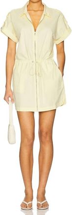 Pistola Denim Meg Zip Front Dress In Lemonade