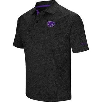 Colosseum Mens Colosseum Black Kansas State Wildcats Down Swing Polo in Heather Black at Nordstrom, Size X-Large