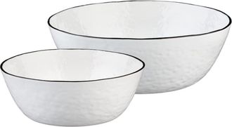 Björn Borg Ensaladera PURE Ø24cm et Ø30cm - 2 piezas - Blanco nieve