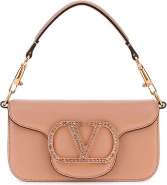 Valentino Garavani Loc&ograve; Small Shoulder Bag With Jewel Logo